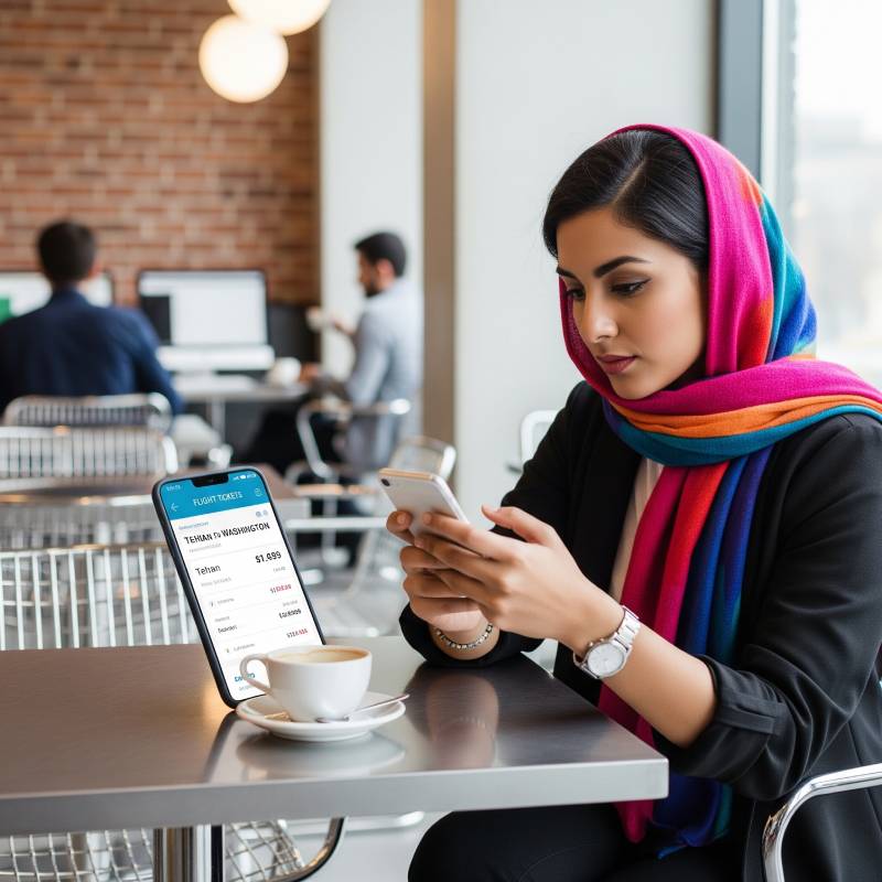راهنمای کامل خرید بلیط هواپیما تهران به واشنگتن