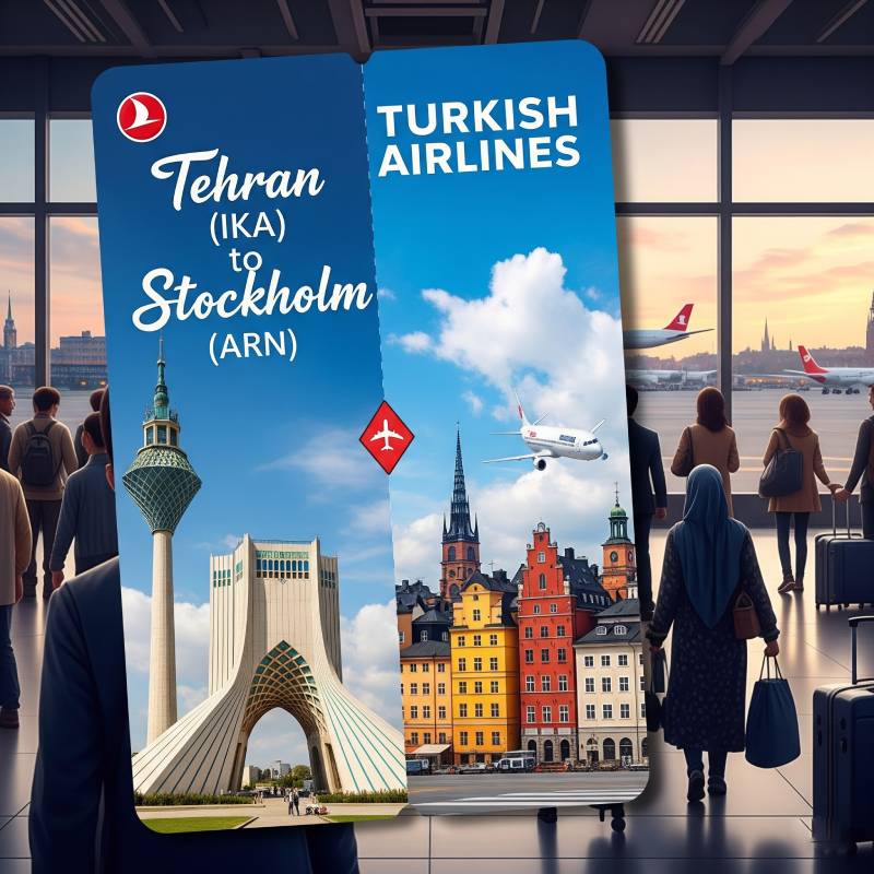 راهنمای خرید بلیط هواپیما تهران به استکهلم با بهترین قیمت در 1404