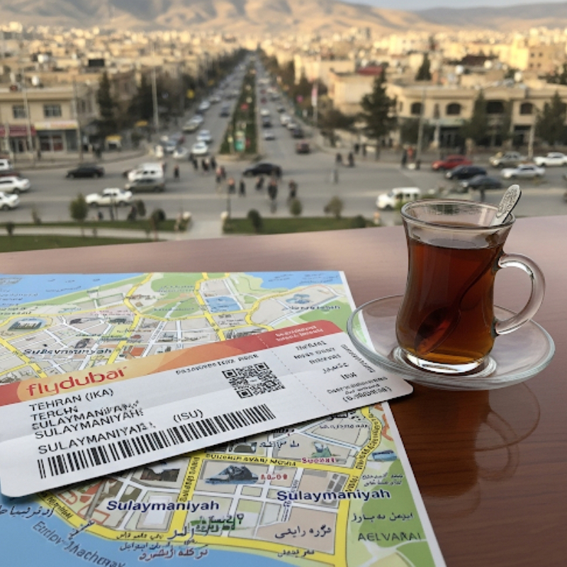 خرید بلیط هواپیما تهران به سلیمانیه با ارزانترین قیمت