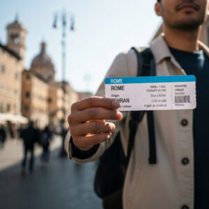 بلیط هواپیما رم به تهران